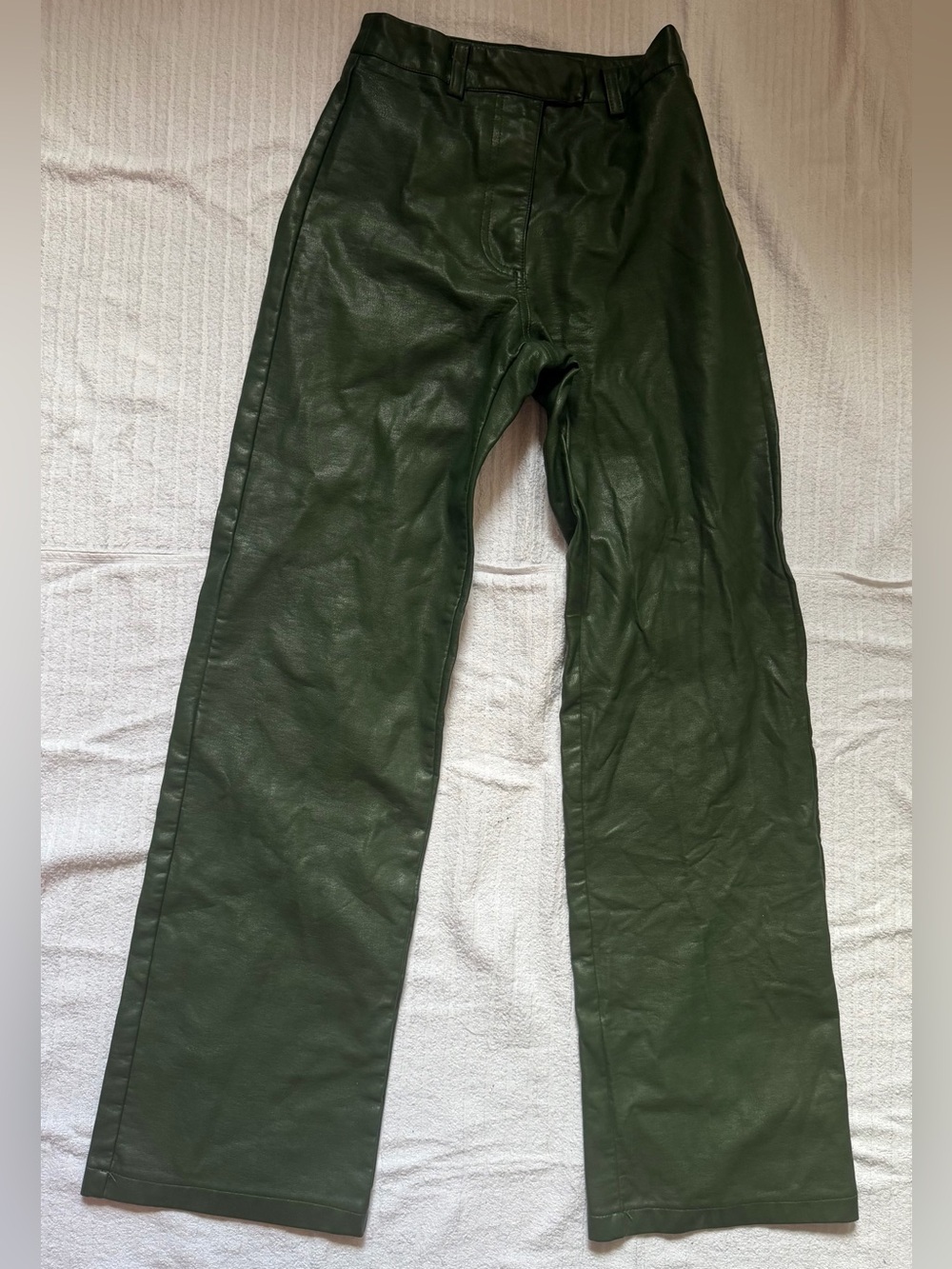 Cotton On Dark Green Faux Leather Pants